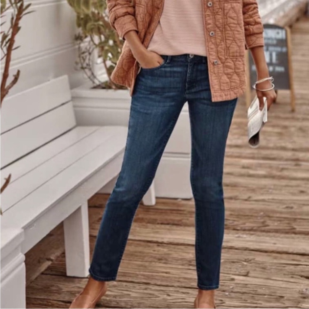 J Jill Denim Authentic Fit Slim Ankle Jeans
Womens Sz 16 Casual Stretch Mid Rise